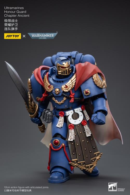 Joy Toy brings the Ultramarines to life with this Warhammer 40K 1/18 scale figure! Highly disciplined and courageous warriors, the Ultramarines have remained true to the teachings of their Primarch Roboute Guilliman for 10,000 standard years. Keeping watch over the Imperium, they personify the very spirit of the Adeptus Astartes.