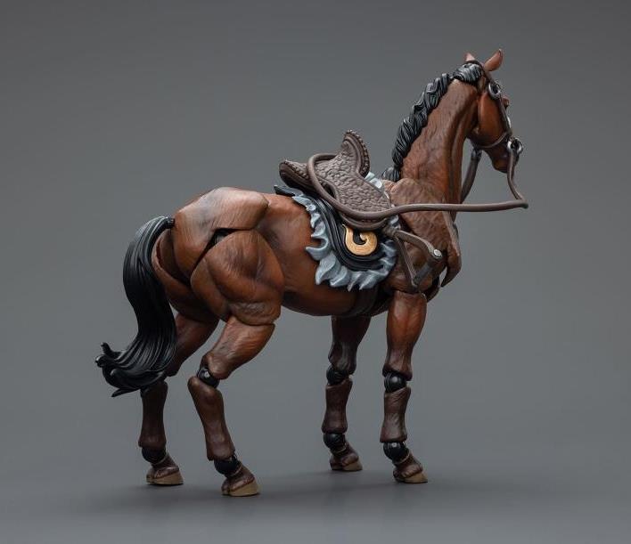 Introducing the remarkable Joy Toy Dark Source JiangHu War Horse action figure. This meticulously crafted action figure brings the mystical world of JiangHu to life, capturing the essence and prowess of a legendary warrior. Every inch of this action figure showcases the artistry and craftsmanship that JoyToy is renowned for, ensuring an authentic and immersive experience for collectors and enthusiasts alike.  Additional figure shown not included (sold separately)