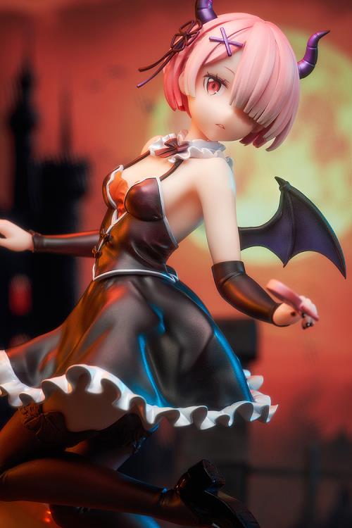 From the third season of "Re:ZERO -Starting Life in Another World-", which began airing in October 2024, come new beautiful wizard-themed figures of Rem and Ram. 

Ram is clad in an adorable wizard-style outfit that would probably allow her to be let off the hook even after playing mischievous tricks. The texture of her form-fitting costume beautifully and elegantly accentuates her physique, and the accessories, such as the arm covers and shoes, have been crafted with precise detail. Even the jack-o'-lanter