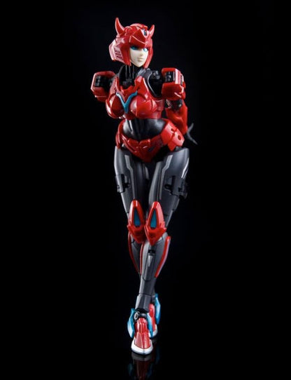 Expand your action figure collection with the CS-02 Little Red figure by Collection Space. This figure is just under 7 inches tall and comes with additional parts and accessories to customize your figure. The figure is able to convert from a humanoid mode into vehicle mode. Be sure to add this figure to your collection!