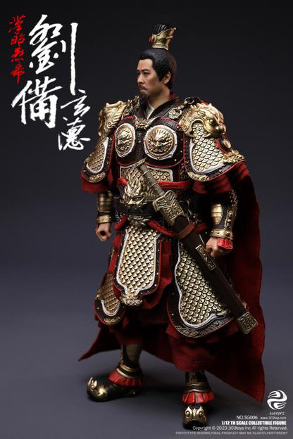 Crush the invading enemies as you defend your homeland with this Liu Bei Xuande figure by 303 Toys! Featuring multiple weapons and accessories, this 1/12 scale figure will be a perfect addition for any collector. Order yours today!