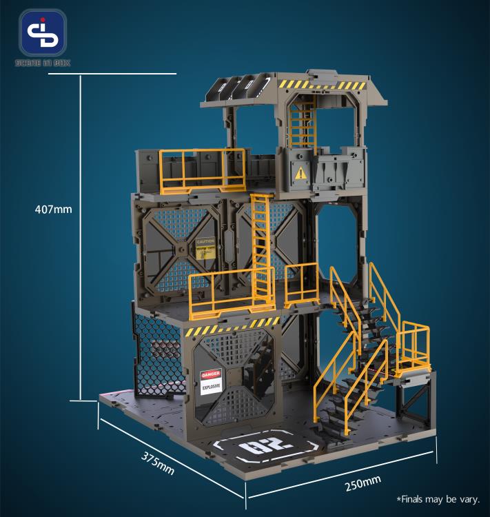 All parts of the SIB system are interchangeable, allowing you to freely customize, modify, or create multiple scenes. Each set is compatible with 1/24 and 1/18 scale action figures, or 2.5 to 3.75-inch figures; you can also modify to any other scales or sizes. When completed, the diorama is in 3D, so not only can it face 1 side, it can also display the figures in any angle.