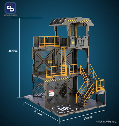 All parts of the SIB system are interchangeable, allowing you to freely customize, modify, or create multiple scenes. Each set is compatible with 1/24 and 1/18 scale action figures, or 2.5 to 3.75-inch figures; you can also modify to any other scales or sizes. When completed, the diorama is in 3D, so not only can it face 1 side, it can also display the figures in any angle.