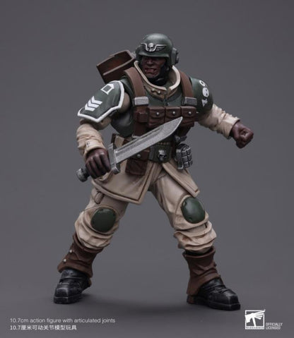 (Pre-order) Joy Toy Astra Militarum Cadian Command Squad Veteran with Regimental Standard