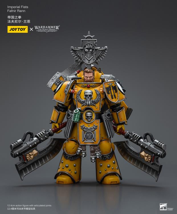 This Warhammer 40K Imperial Fists “The Horus Heresy” product line offers a compelling collection of action figures capturing the essence of the Imperial Fists Space Marine Legion during the pivotal era of “The Horus Heresy.” Meticulously crafted and intricately detailed, these figures showcase the iconic yellow and black color scheme of the Imperial Fists, symbolizing their stoic determination and unwavering loyalty to the Imperium of Man.