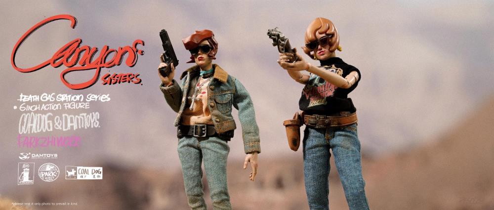 Embrace your rebellious side with these Canyon Sisters figures! Mrs. T and Mrs. L feature premium articulation and include custom fabric clothing for a more authenctic look. They also come with a wide variety of accessories for endless display options!