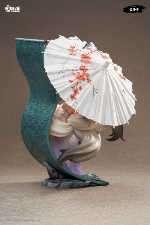 AniMester is proud to introduce a new 1/7 scale figure that will fit perfectly into your collection: the Fox Fairy Mo Li! Seen hovering in the air, she holds her umbrella next to a painted scroll while making a fox sign with her other hand. Don't miss out and order yours today!