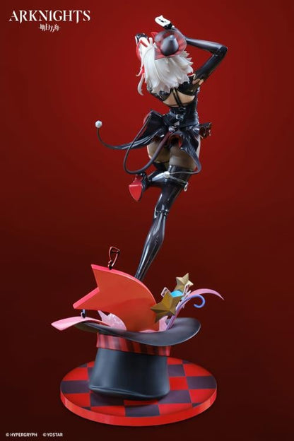 Apex is proud to present a new 1/7 scale figure from the popular mobile video game Arknights: the mercenary W! Dressed in her bold Foolish Night's Secret Letter outfit, she springs forward as she extends a hand with a mysterious letter in it. Don't miss out and add this figure to your collection today!