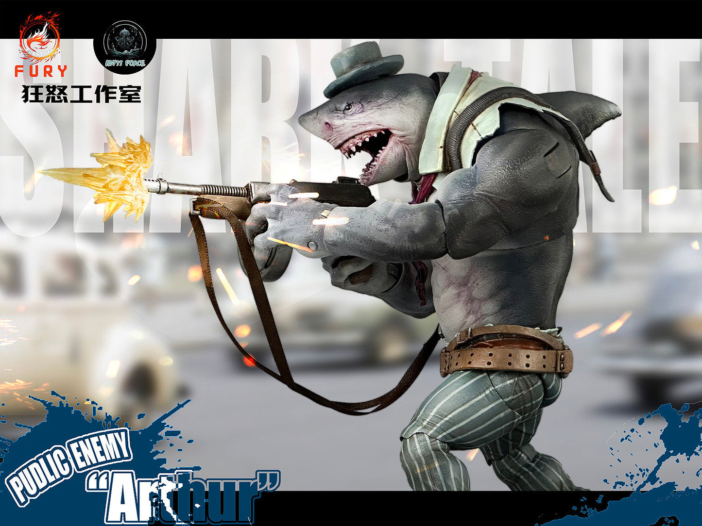 (Pre-order) Fury Toys 1/12 Figure - Abyssal Power Shark Tale Wave 1 Public Enemy Arthur