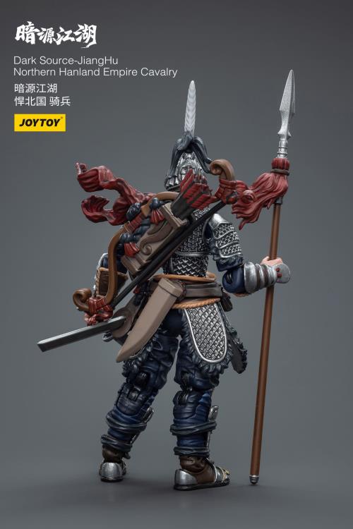 Introducing the remarkable Joy Toy Dark Source JiangHu Northern Hanland Empire Cavalry action figure. This meticulously crafted action figure brings the mystical world of JiangHu to life, capturing the essence and prowess of a legendary warrior. Every inch of this action figure showcases the artistry and craftsmanship that JoyToy is renowned for, ensuring an authentic and immersive experience for collectors and enthusiasts alike.  Dark Source JiangHu War Horse figure not included (sold separately)