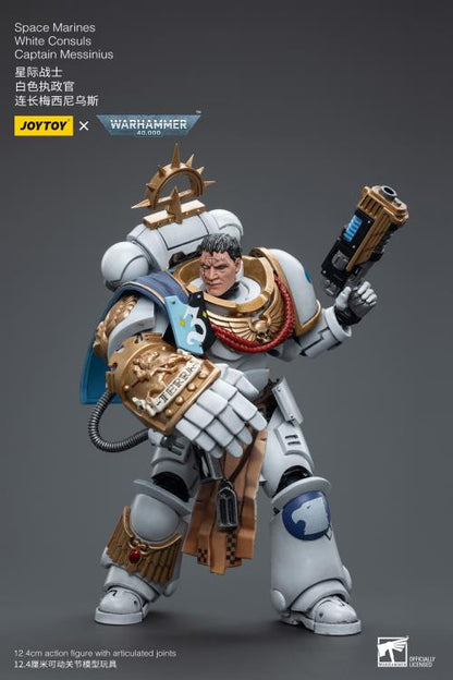 From JoyToy, explore the captivating world of Warhammer 40K action figures, featuring finely crafted and highly detailed miniatures that bring to life the iconic warriors of the White Consuls Space Marine Chapter. Join the battle and immerse yourself in the grim darkness of the 41st millennium with these extraordinary collectibles.