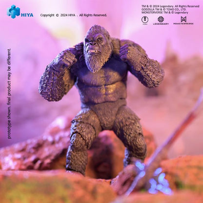 Godzilla x Kong: The New Empire released this year. In the film, Kong and Godzilla thrust into a colossal confrontation with an unknown menace lurking within our world, exploring deeper into origins of Titans.  Kong stands 16cm tall, crafted with attention to detail, based on original CG data, faithfully reproduces every aspect of Kong's appearance from the Godzilla x Kong: The New Empire, showing Kong's unstoppable and majestic stance.