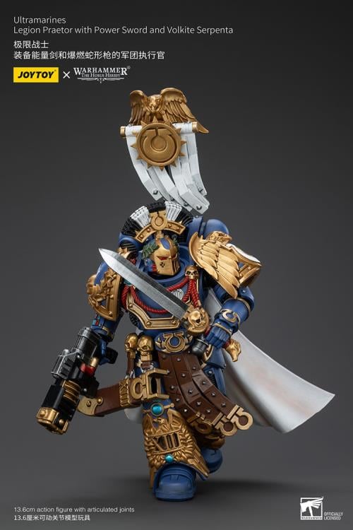 Joy Toy brings the Ultramarines to life with this Warhammer 1/18 scale action figure! Highly disciplined and courageous warriors, the Ultramarines have remained true to the teachings of their Primarch Roboute Guilliman for 10,000 standard years. Keeping watch over the Imperium, they personify the very spirit of the Adeptus Astartes.