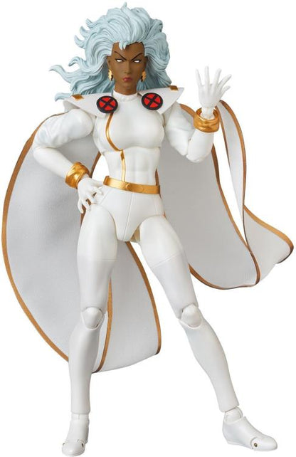 Storm, as she appeared in the X-Men comics, leaps into Medicom's MAFEX action figure lineup! She stands about 6 inches tall and includes 3 different head sculpts and translucent effects parts. 