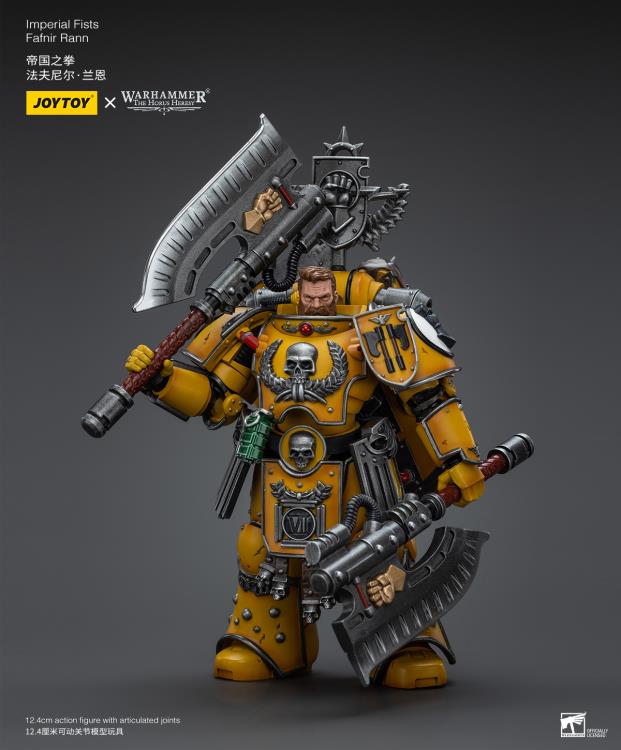 This Warhammer 40K Imperial Fists “The Horus Heresy” product line offers a compelling collection of action figures capturing the essence of the Imperial Fists Space Marine Legion during the pivotal era of “The Horus Heresy.” Meticulously crafted and intricately detailed, these figures showcase the iconic yellow and black color scheme of the Imperial Fists, symbolizing their stoic determination and unwavering loyalty to the Imperium of Man.