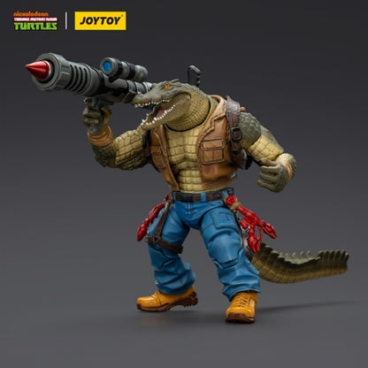 From the swampy depths of the bayou comes Leatherhead, the fearsome gator mutant from the Teenage Mutant Ninja Turtles universe, now brought to life in incredible detail by Joy Toy! This 1/18 scale action figure perfectly captures the rugged, reptilian texture and muscular build of the classic TMNT character, delivering a collectible that’s both menacing and true to the source material.