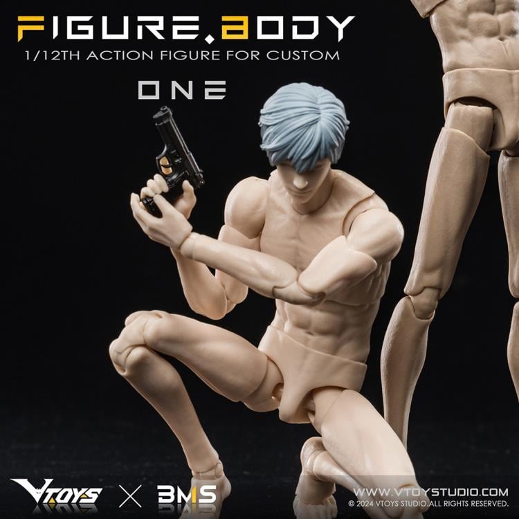 VTOYS X BMS Figure Body One series is well-known for its highly-poseable 1/12th scale figures, which is sculpted by renowned sculptor V, and the product has smooth lines and beautiful shape. After a year of repeated optimization and careful grinding, it use POM, ABS, PVC and other different materials. It has built-in framework of hardiness, high rigidity and high wear resistance, and ensures the precision and large movable range of its components, as well as the comfortable tightness of joints. As you can s