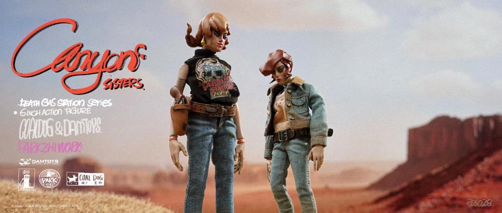 Embrace your rebellious side with these Canyon Sisters figures! Mrs. T and Mrs. L feature premium articulation and include custom fabric clothing for a more authenctic look. They also come with a wide variety of accessories for endless display options!