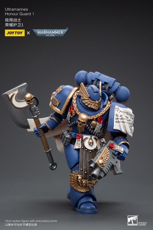 Joy Toy brings the Ultramarines to life with this Warhammer 40K 1/18 scale figure! Highly disciplined and courageous warriors, the Ultramarines have remained true to the teachings of their Primarch Roboute Guilliman for 10,000 standard years. Keeping watch over the Imperium, they personify the very spirit of the Adeptus Astartes.