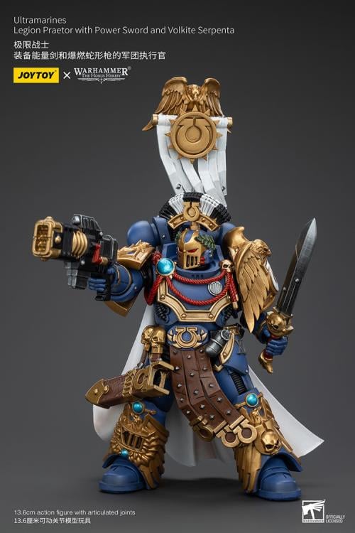 Joy Toy brings the Ultramarines to life with this Warhammer 1/18 scale action figure! Highly disciplined and courageous warriors, the Ultramarines have remained true to the teachings of their Primarch Roboute Guilliman for 10,000 standard years. Keeping watch over the Imperium, they personify the very spirit of the Adeptus Astartes.