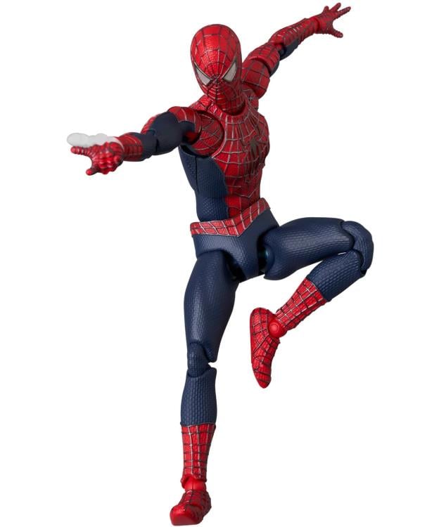 Look out! Your Friendly Neighborhood Spider-Man has swung his way into the MAFEX universe! Inspired by his appearance in the blockbuster Spider-Man: No Way Home, this figure includes multiple accessories and features premium articulation for dynamic poses. Don't miss out and order your figure today!