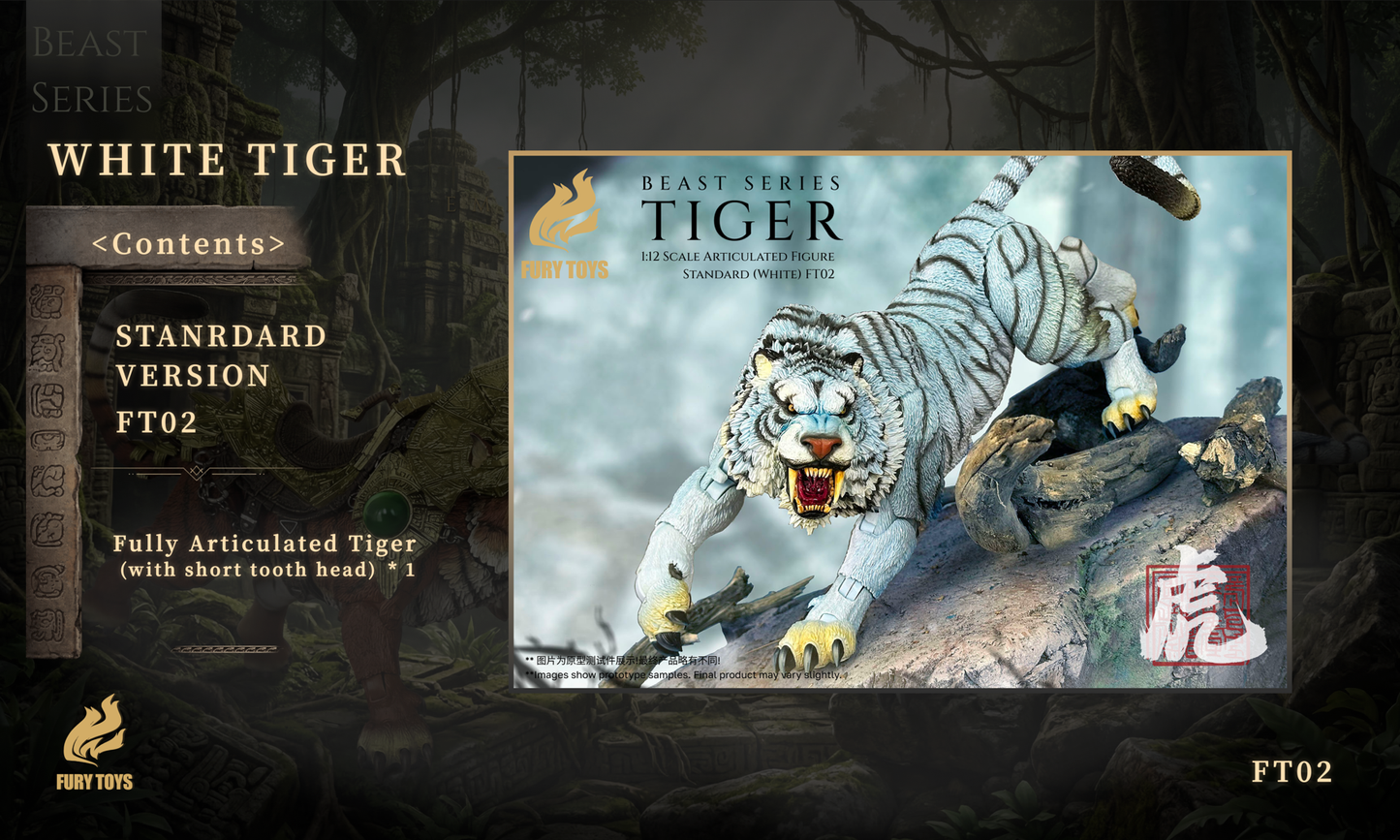 (Pre-order) Fury Toys Beast Series FT02 Standard White Tiger