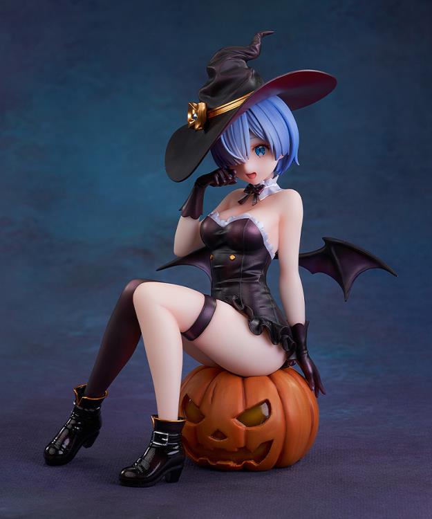 From the third season of "Re:ZERO -Starting Life in Another World-", which began airing in October 2024, come new beautiful wizard-themed figures of Rem and Ram. 

Rem is clad in an adorable wizard-style outfit that would probably allow her to be let off the hook even after playing mischievous tricks. The texture of her form-fitting costume beautifully and elegantly accentuates her physique, and the accessories, such as the gloves and boots, have been crafted with precise detail.