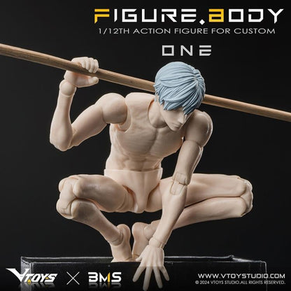 VTOYS X BMS Figure Body One series is well-known for its highly-poseable 1/12th scale figures, which is sculpted by renowned sculptor V, and the product has smooth lines and beautiful shape. After a year of repeated optimization and careful grinding, it use POM, ABS, PVC and other different materials. It has built-in framework of hardiness, high rigidity and high wear resistance, and ensures the precision and large movable range of its components, as well as the comfortable tightness of joints. As you can s