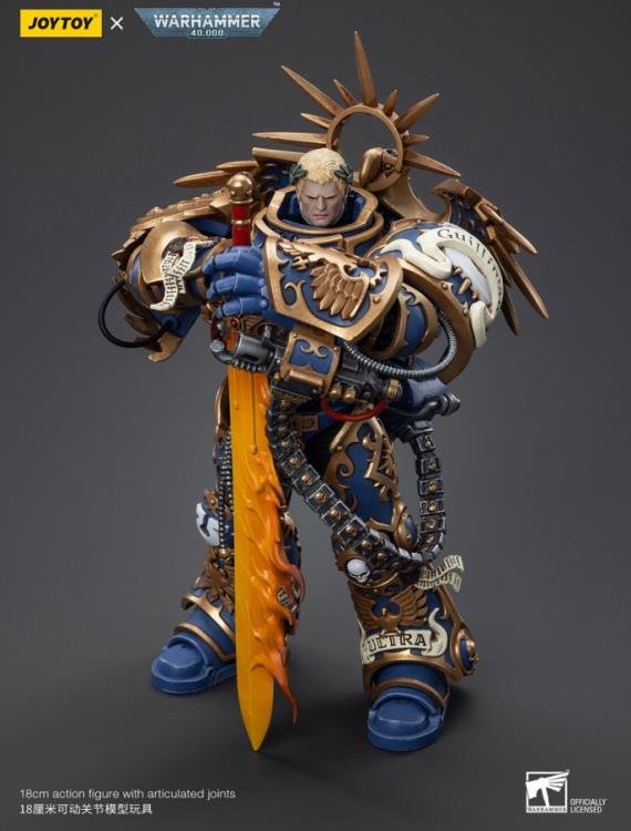 Held by some as a paragon among the Emperor's sons, Roboute Guilliman was as much a patrician statesman and empire-builder as he was an indefatigable warrior. A being of preternatural intelligence, cold reason and indomitable will, Guilliman forged his XIIIth Legion into a vast force of conquest and control, a weapon by which he made himself the master of a stellar domain in the Eastern Fringe of the galaxy, the Realm of Ultramar, which during his lifetime spanned five hundred worlds.