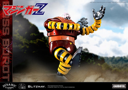 Blitzway development team has prepared a gift that will surprise you, in honor of Mazinger Z, the originator of modern robot cartoons. We recall the humorous BOSS BOROT from the animated series Mazinger Z, whose subject matter was always heavy and serious, would always make us laugh. To recreate BOSS BOROT, from his numerous witty mannerisms to his erratic behavior, required considerable thought on the part of the creators of Blitzway.