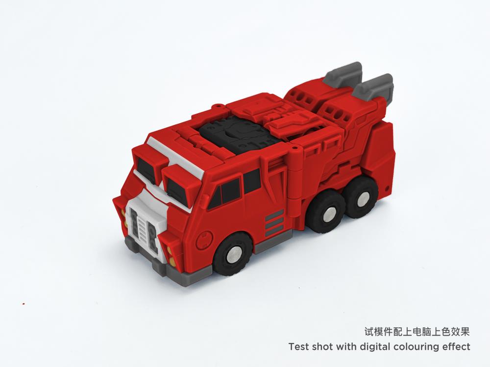 From Fans Hobby comes the Master Builder MB-20 X-Load converting robot. This robot features a red and black color scheme and can convert into a vehicle. This highly detailed X-Load figure is a terrific addition to any collection.