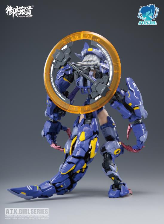 The monster wolf girl "Fenrir" is a 1/12 scale mecha-girl plastic model kit is ready to add to your collection! The wolf robot can be taken apart and used as an exoskeleton battle suit.