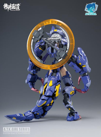 The monster wolf girl "Fenrir" is a 1/12 scale mecha-girl plastic model kit is ready to add to your collection! The wolf robot can be taken apart and used as an exoskeleton battle suit.