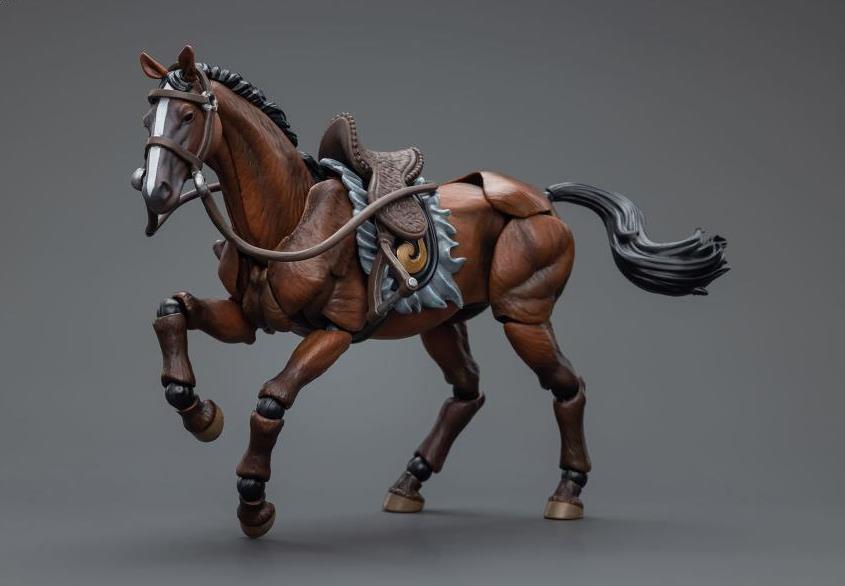 Introducing the remarkable Joy Toy Dark Source JiangHu War Horse action figure. This meticulously crafted action figure brings the mystical world of JiangHu to life, capturing the essence and prowess of a legendary warrior. Every inch of this action figure showcases the artistry and craftsmanship that JoyToy is renowned for, ensuring an authentic and immersive experience for collectors and enthusiasts alike.  Additional figure shown not included (sold separately)