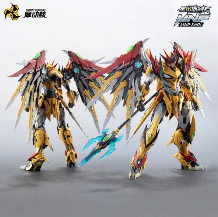 A new addition to Motor Nuclear's super movable assembly series, MNP-XH01 Bai Qi is introduced as a highly detailed and articulated figure upon completion of the model kit. It features the manufacturer's signature alloy frame and includes several interchangeable parts and accessories.