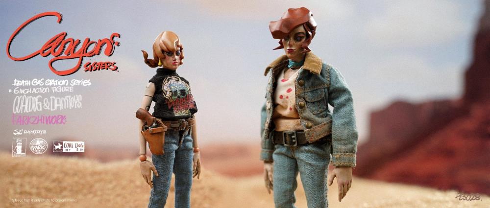 Embrace your rebellious side with these Canyon Sisters figures! Mrs. T and Mrs. L feature premium articulation and include custom fabric clothing for a more authenctic look. They also come with a wide variety of accessories for endless display options!