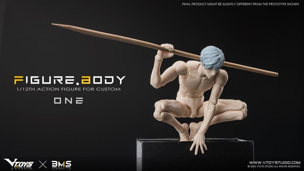 VTOYS X BMS Figure Body One series is well-known for its highly-poseable 1/12th scale figures, which is sculpted by renowned sculptor V, and the product has smooth lines and beautiful shape. After a year of repeated optimization and careful grinding, it use POM, ABS, PVC and other different materials. It has built-in framework of hardiness, high rigidity and high wear resistance, and ensures the precision and large movable range of its components, as well as the comfortable tightness of joints. As you can s