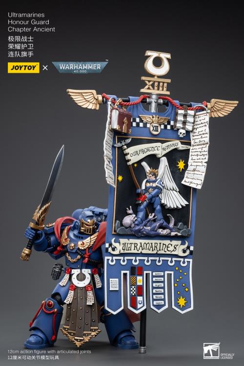 Joy Toy brings the Ultramarines to life with this Warhammer 40K 1/18 scale figure! Highly disciplined and courageous warriors, the Ultramarines have remained true to the teachings of their Primarch Roboute Guilliman for 10,000 standard years. Keeping watch over the Imperium, they personify the very spirit of the Adeptus Astartes.