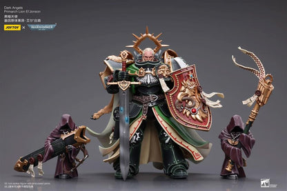 The Joy Toy Warhammer 40K Dark Angels Primarch Lion El‘Jonson action figure is a highly detailed collectible, perfect for fans of the Warhammer 40K universe. This figure captures the essence of the character’s formidable presence, making it a must-have for collectors and enthusiasts alike.