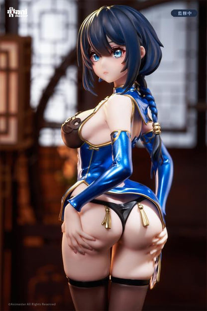 From AniMester comes the Nangong Cherry The Newly Arrived Cheongsam Lady 1/6 scale figure. This highly detailed figure displays the original charcter wearing a blue outfit with high black tights while in a popular pose. Be sure to add this figure to your collection.