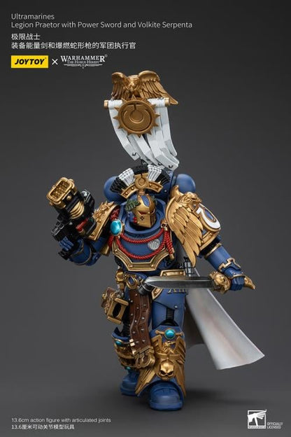 Joy Toy brings the Ultramarines to life with this Warhammer 1/18 scale action figure! Highly disciplined and courageous warriors, the Ultramarines have remained true to the teachings of their Primarch Roboute Guilliman for 10,000 standard years. Keeping watch over the Imperium, they personify the very spirit of the Adeptus Astartes.