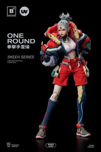 Created and designed by Zeen Chin comes the next addition to the Skeen Series from Beautiful Chemistry and Underverse, the boxer One Round. This 1/6 scale figure features stylish boxer design that features over 25 points of articulation. The figure comes with additional accessories and parts to help customize your figure. Don't miss out on adding this unique and highly detailed figure to your collection!