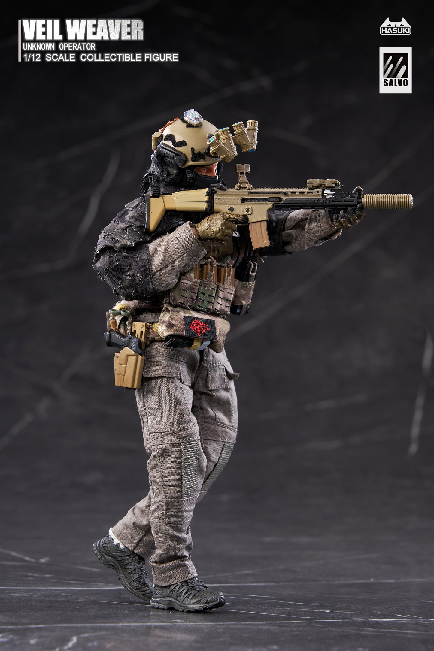 (Pre-order) Hasuki 1/12 Black Ops NO.4 SA04 Veil Weaver Action Figure