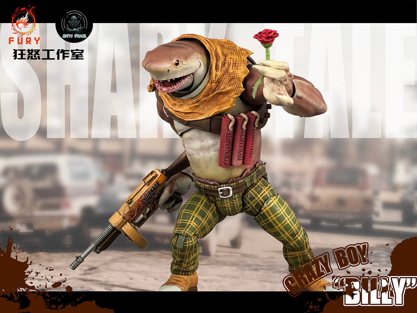 Fury Toys 1/12 Figure - Abyssal Power Shark Tale Wave 1 Crazy Boy Billy
