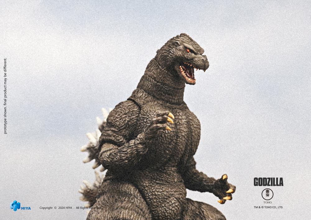 Now Godzilla from Godzilla vs. King Ghidorah (1991) joins Hiyatoys EXQUISITE BASIC Series! The story follows Godzilla's battle with Biollante in 1989. Three time-travelers from the 23rd-century Earth Union Organization arrive in Japan, revealing that Godzilla will become their greatest enemy in the future.