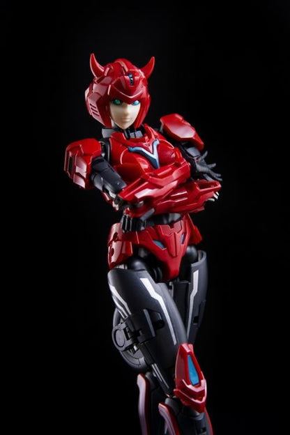 Expand your action figure collection with the CS-02 Little Red figure by Collection Space. This figure is just under 7 inches tall and comes with additional parts and accessories to customize your figure. The figure is able to convert from a humanoid mode into vehicle mode. Be sure to add this figure to your collection!