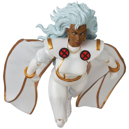 Storm, as she appeared in the X-Men comics, leaps into Medicom's MAFEX action figure lineup! She stands about 6 inches tall and includes 3 different head sculpts and translucent effects parts. 