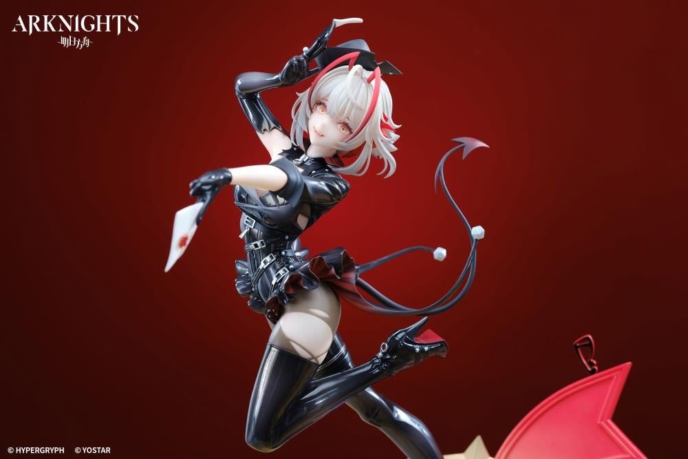 Apex is proud to present a new 1/7 scale figure from the popular mobile video game Arknights: the mercenary W! Dressed in her bold Foolish Night's Secret Letter outfit, she springs forward as she extends a hand with a mysterious letter in it. Don't miss out and add this figure to your collection today!