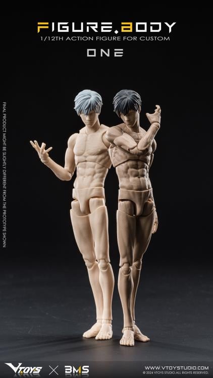 VTOYS X BMS Figure Body One series is well-known for its highly-poseable 1/12th scale figures, which is sculpted by renowned sculptor V, and the product has smooth lines and beautiful shape. After a year of repeated optimization and careful grinding, it use POM, ABS, PVC and other different materials. It has built-in framework of hardiness, high rigidity and high wear resistance, and ensures the precision and large movable range of its components, as well as the comfortable tightness of joints. As you can s