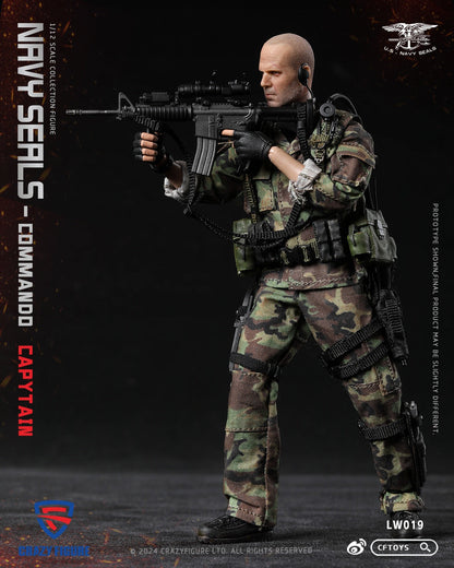 (Pre-order) Crazyfigure CF Toys 1/12 Navy seals Commando captain figure